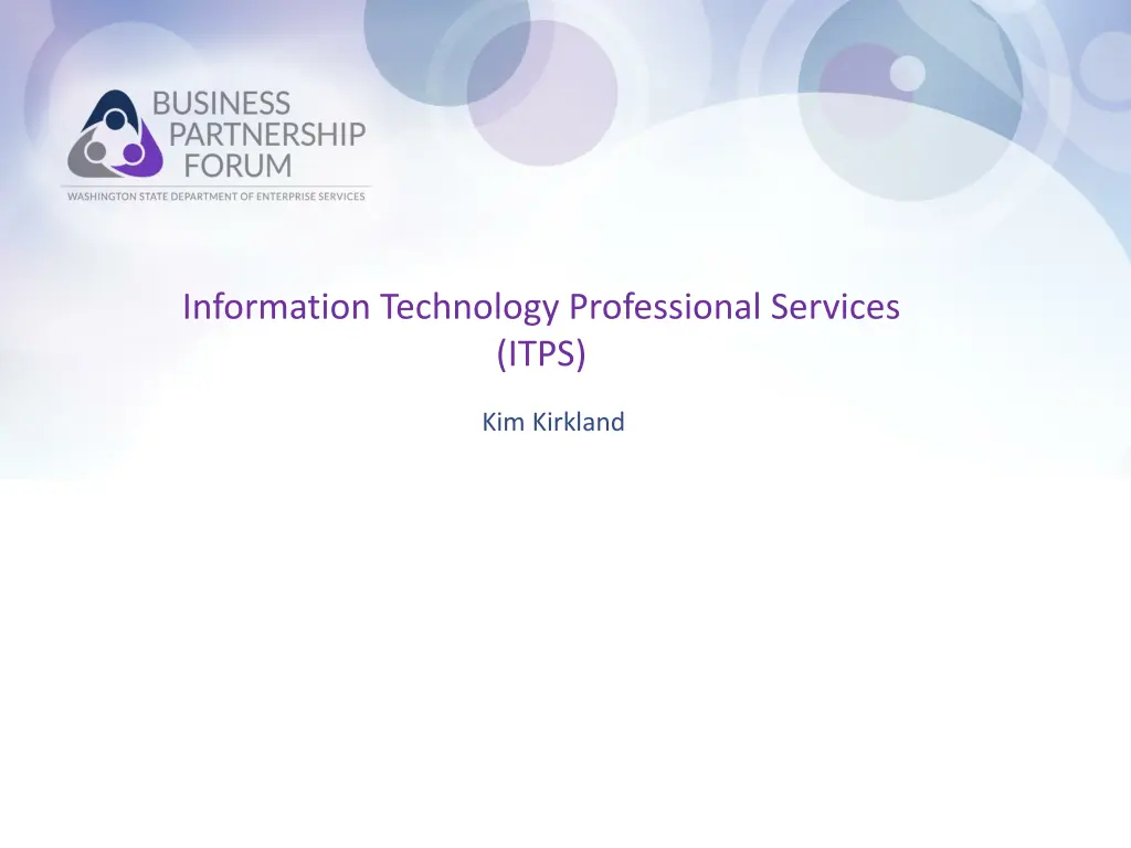 information technology professional services itps