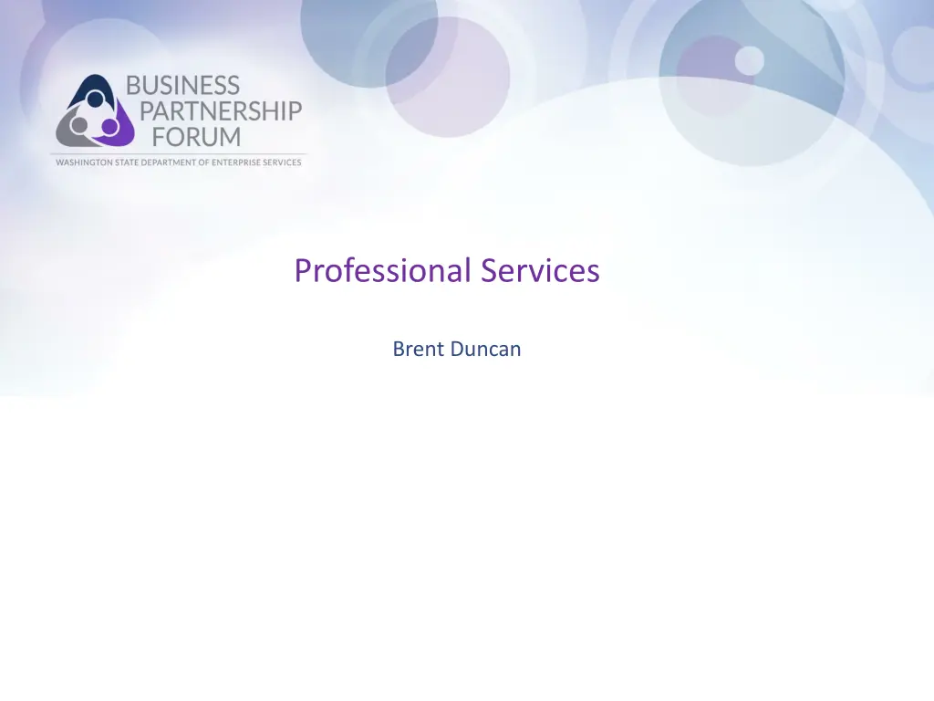 professional services