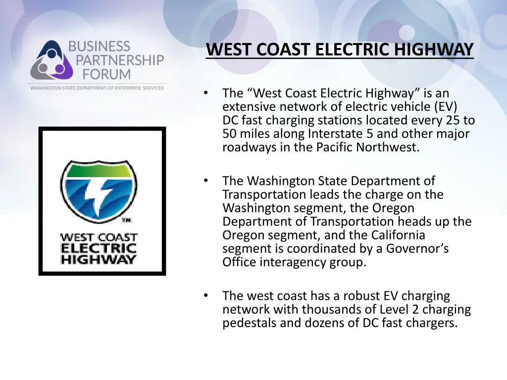 west coast electric highway