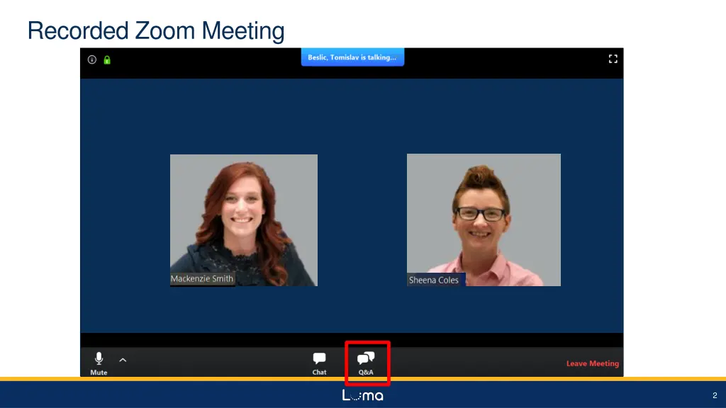 recorded zoom meeting