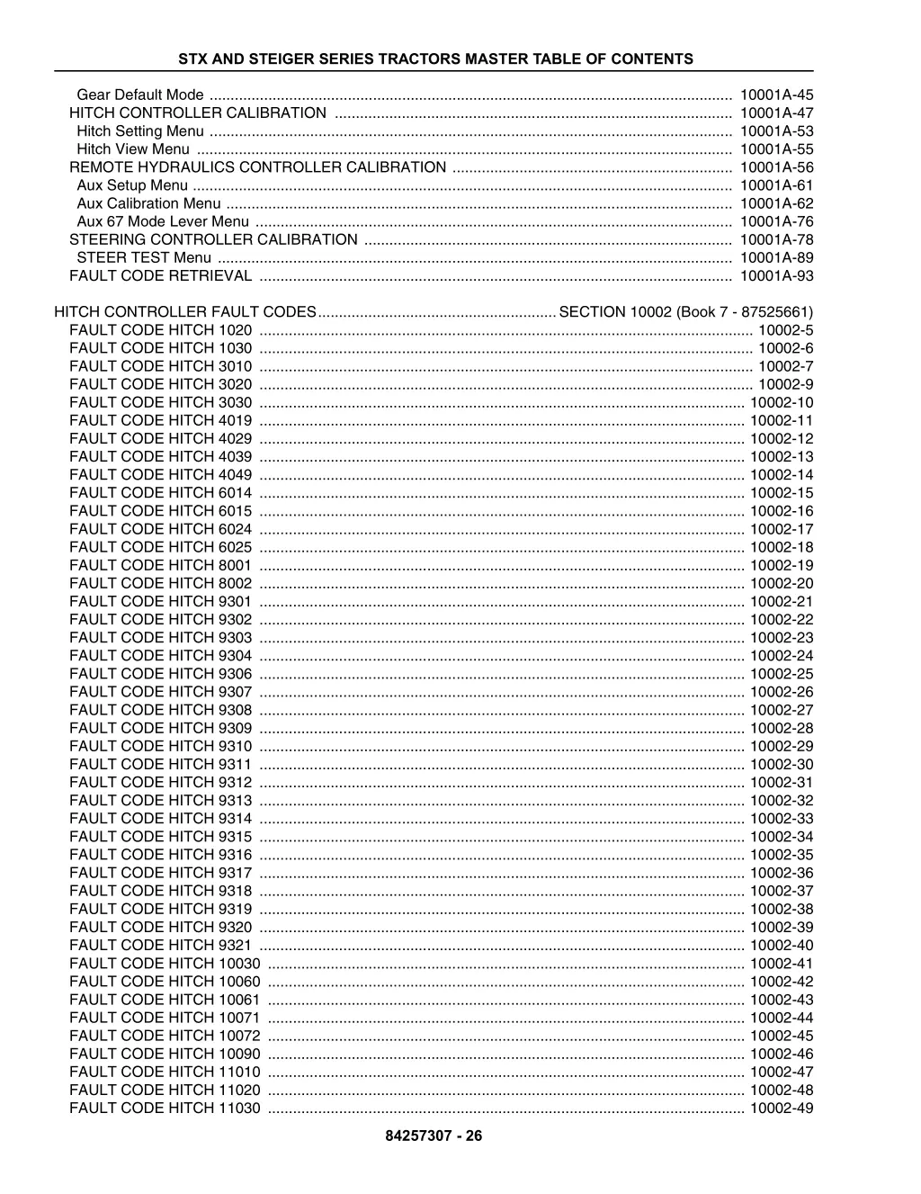 stx and steiger series tractors master table 25