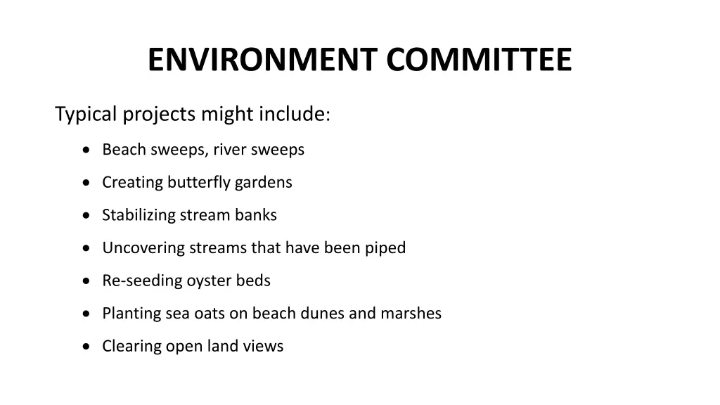 environment committee