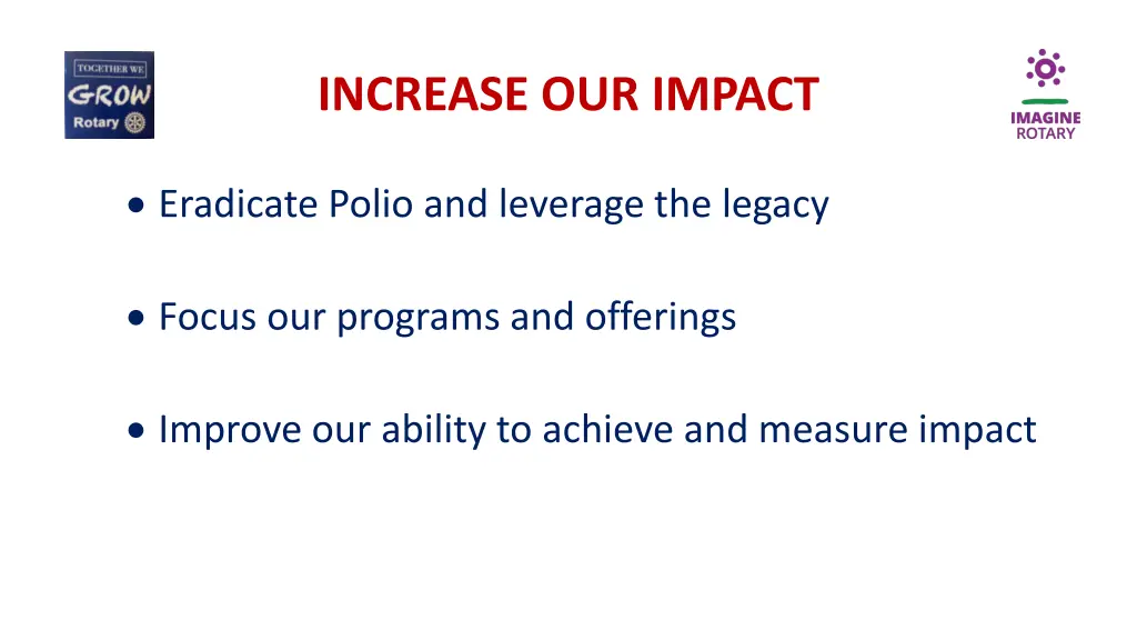 increase our impact