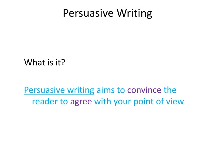 persuasive writing