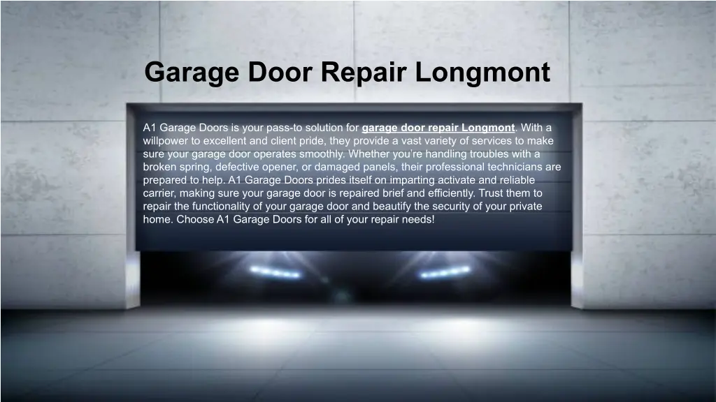 garage door repair longmont garage door repair