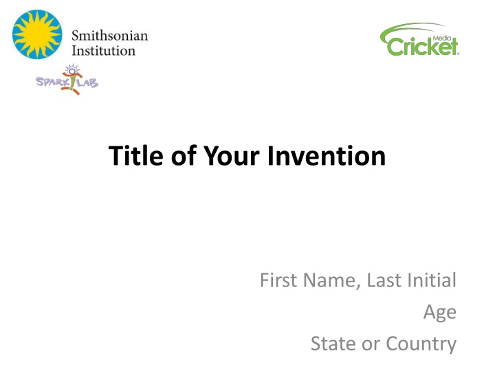 title of your invention