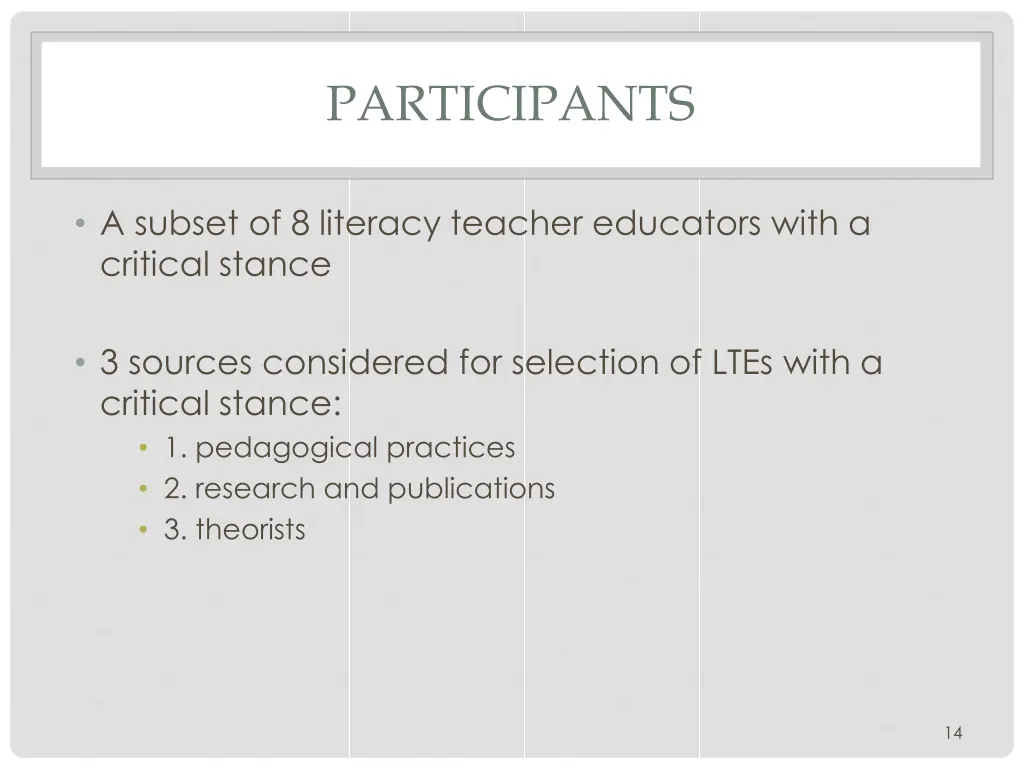 participants