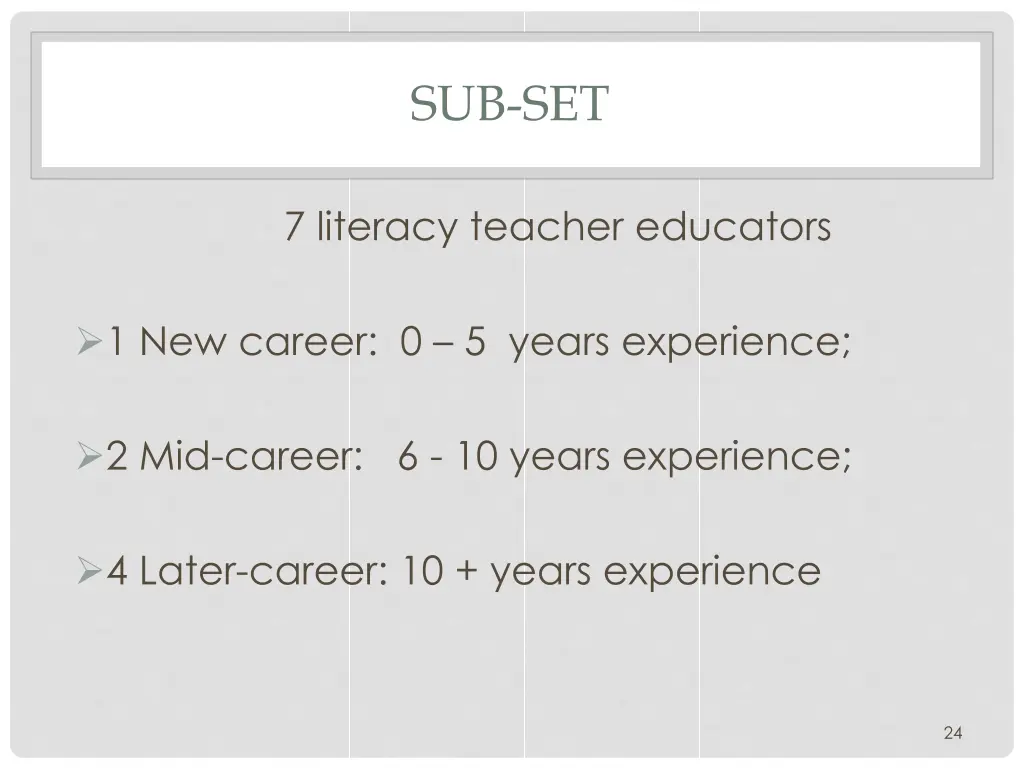 sub set