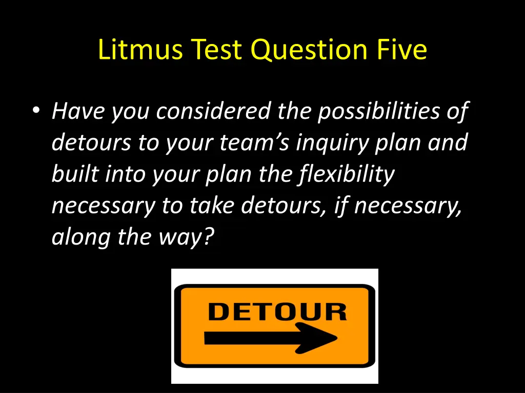 litmus test question five