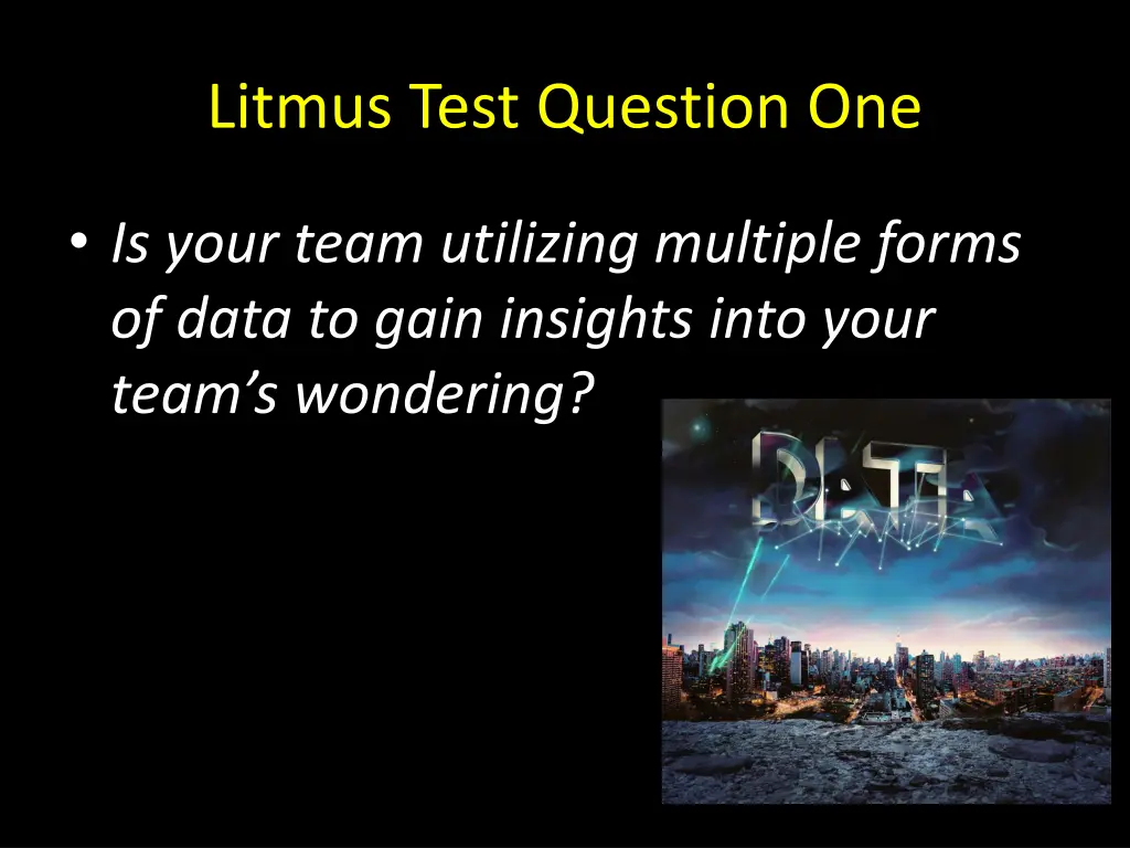 litmus test question one