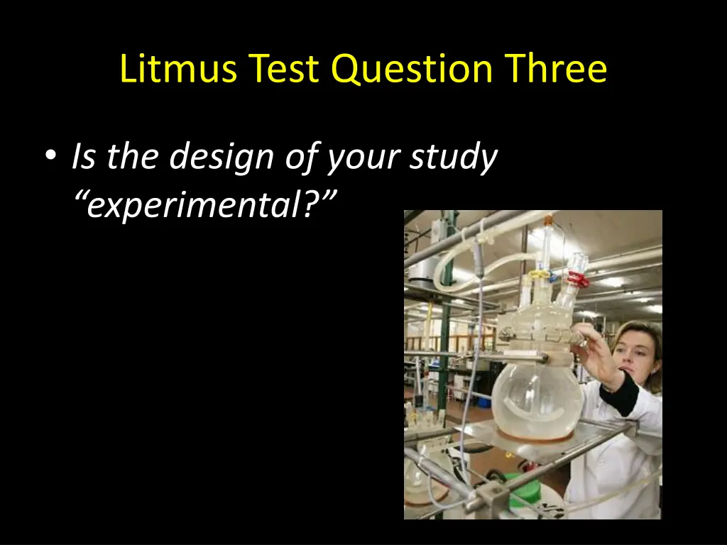 litmus test question three