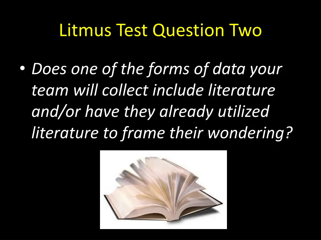 litmus test question two