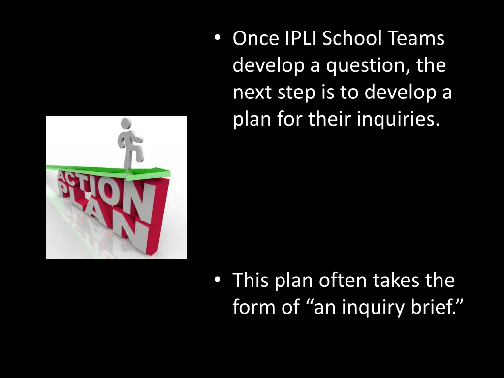 once ipli school teams develop a question