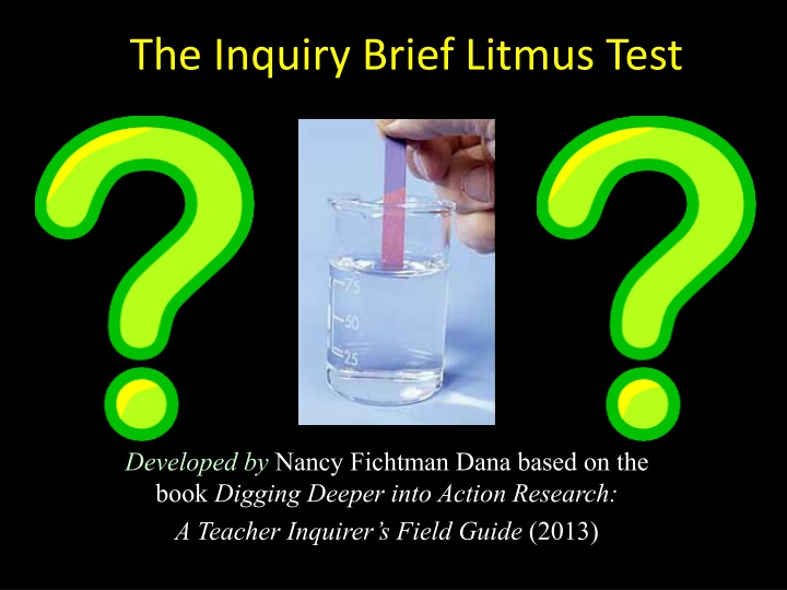 the inquiry brief litmus test