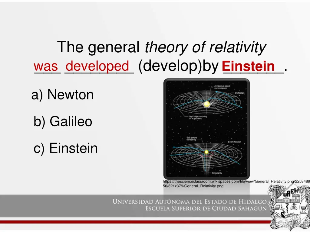 the general theory of relativity develop