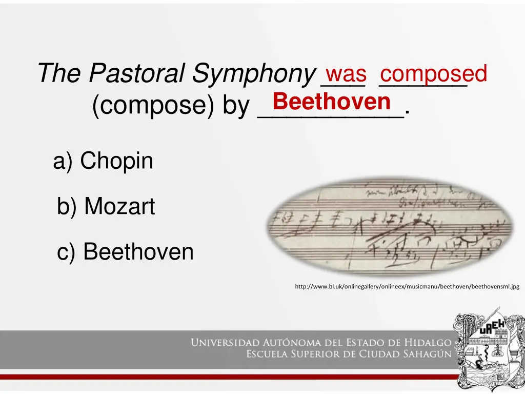 the pastoral symphony compose by