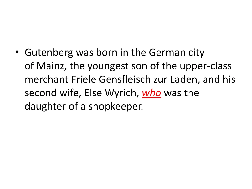 gutenberg was born in the german city of mainz