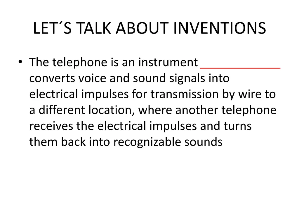 let s talk about inventions