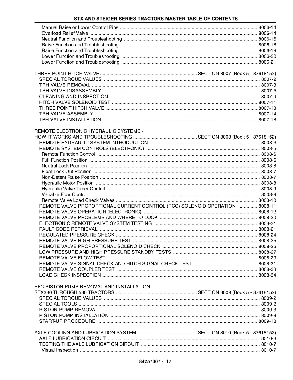 stx and steiger series tractors master table 16