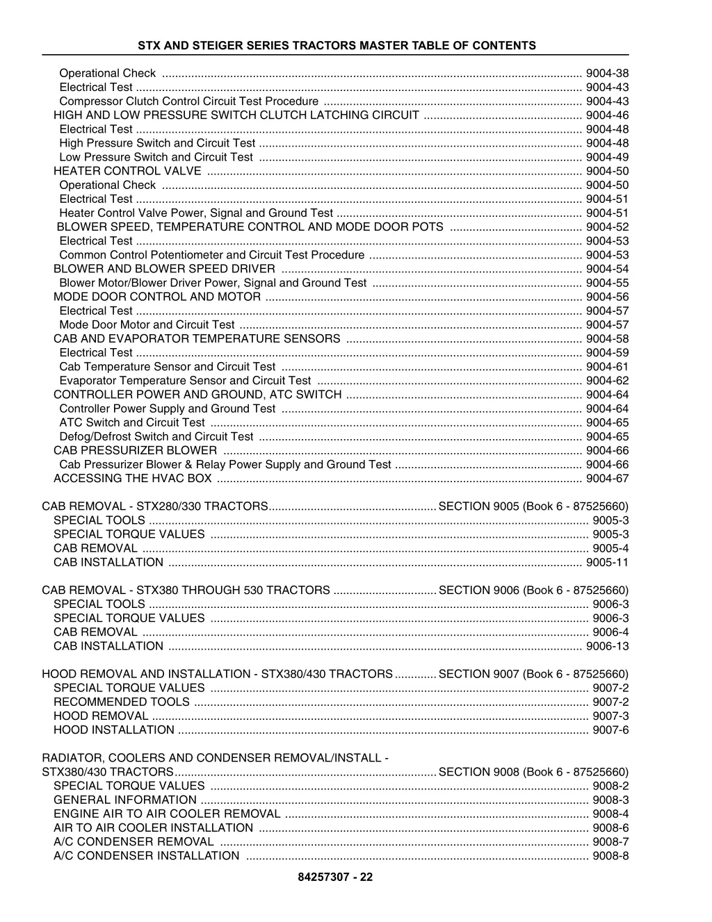 stx and steiger series tractors master table 21