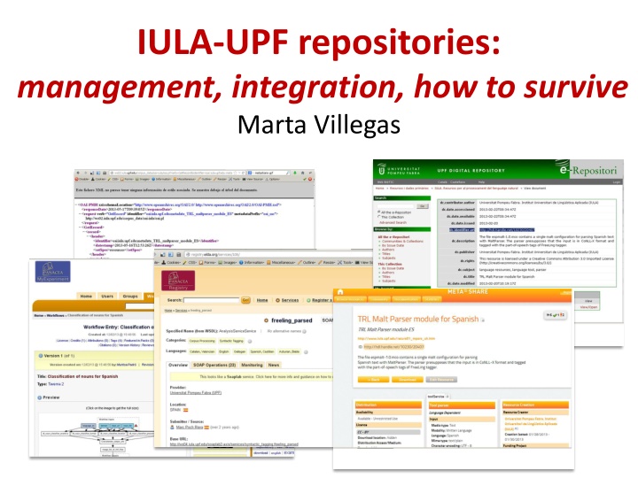 iula upf repositories management integration