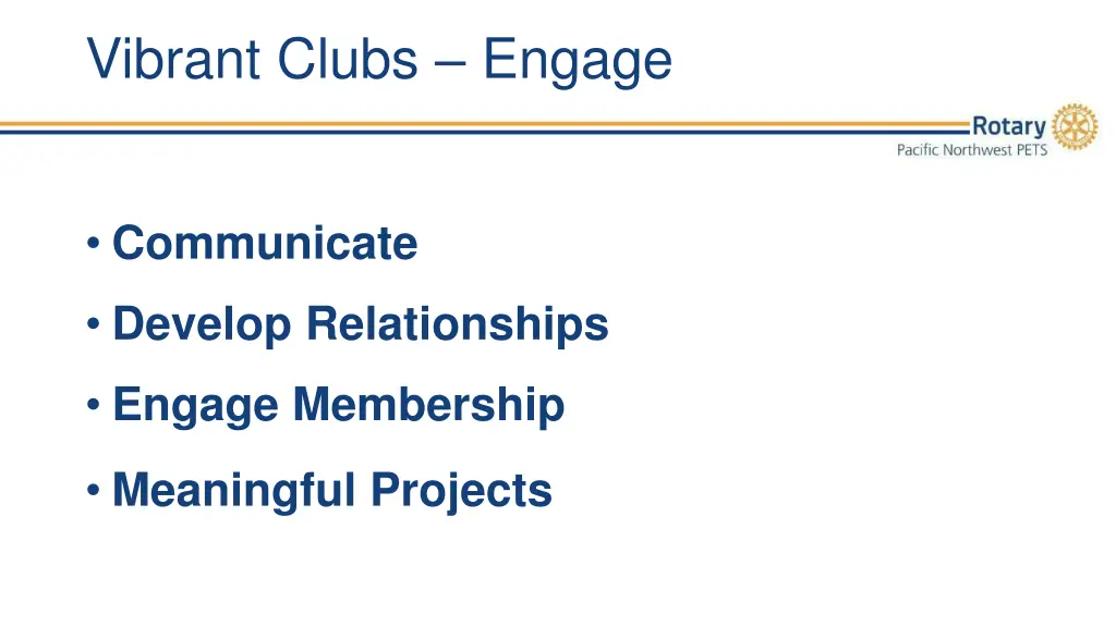 vibrant clubs engage