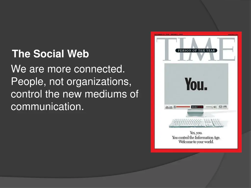 the social web we are more connected people