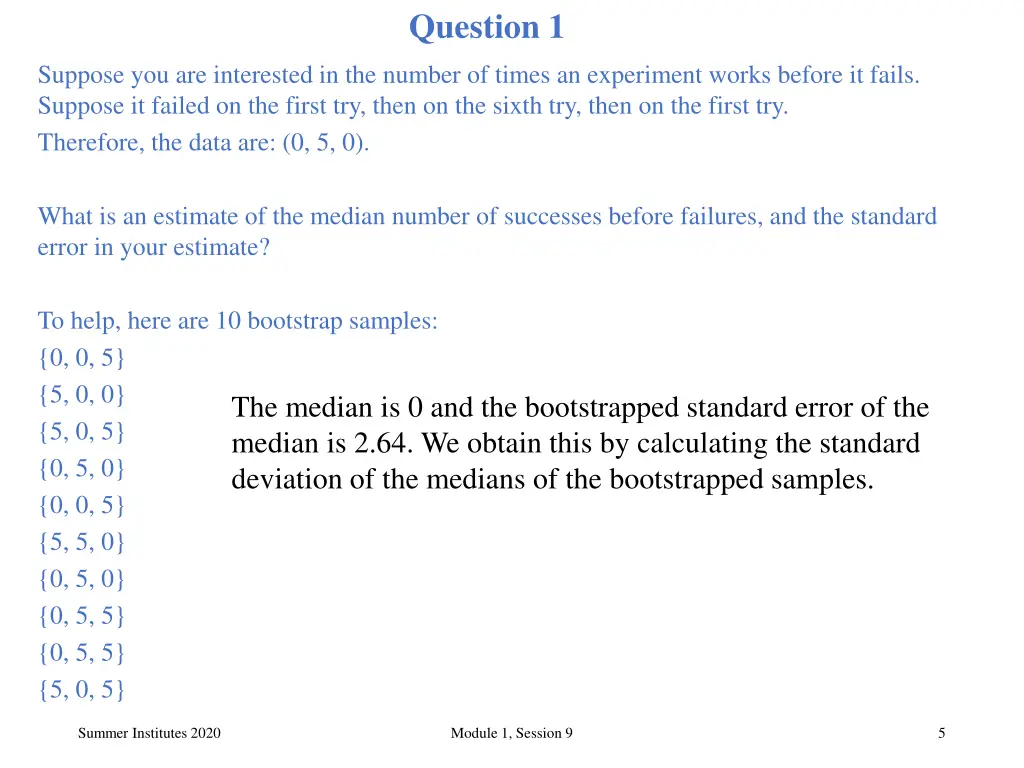 question 1