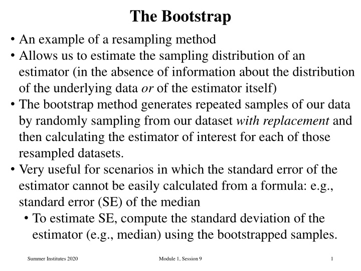 the bootstrap