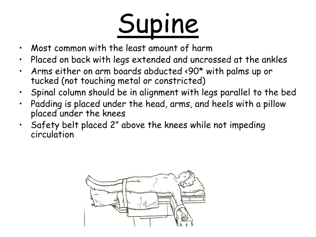 supine