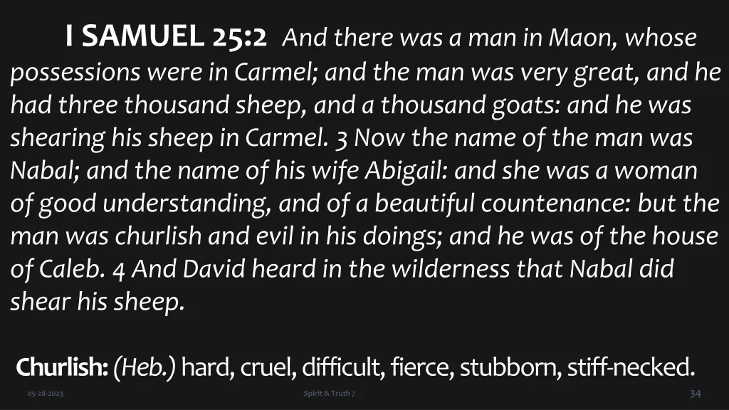 i samuel 25 2 and there was a man in maon whose