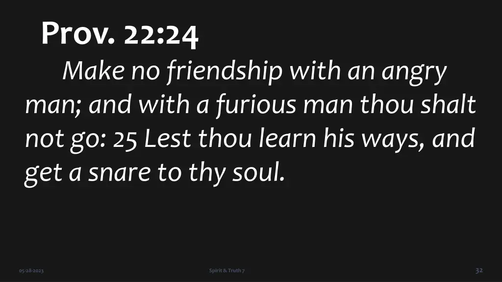 prov 22 24 make no friendship with an angry