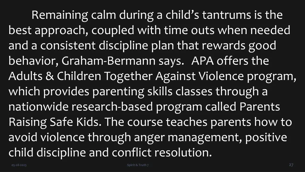 remaining calm during a child s tantrums