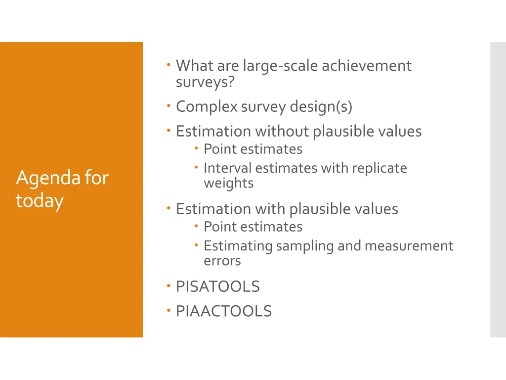 what are large scale achievement surveys complex