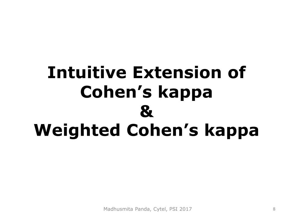 intuitive extension of cohen s kappa weighted