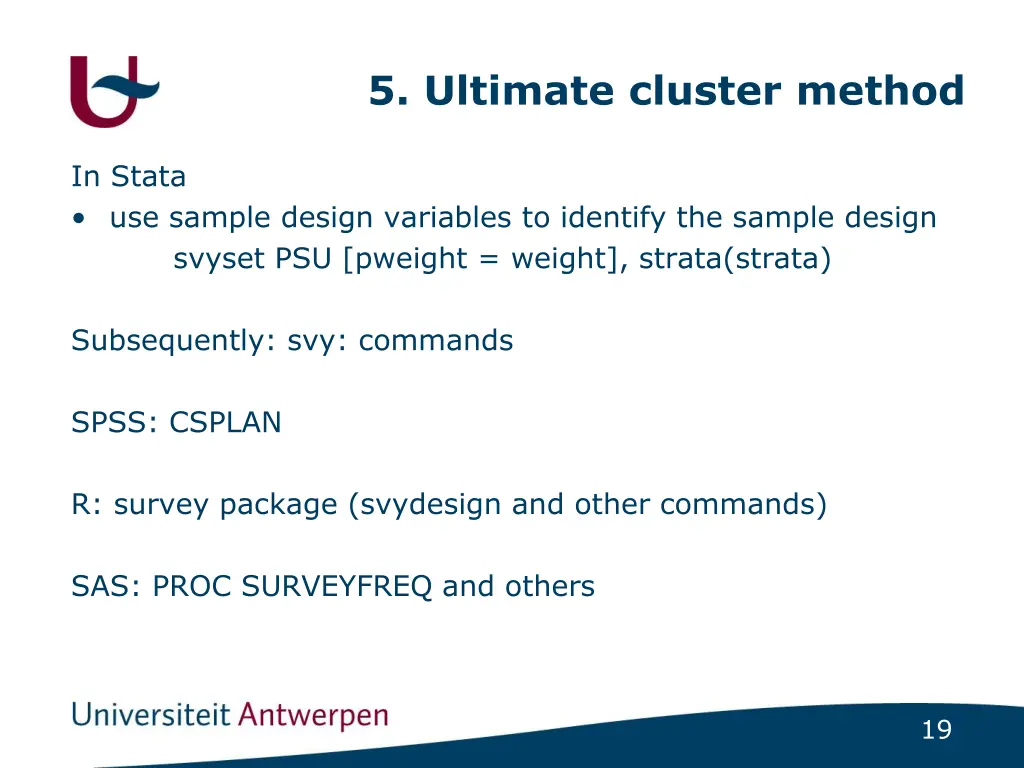 5 ultimate cluster method 6