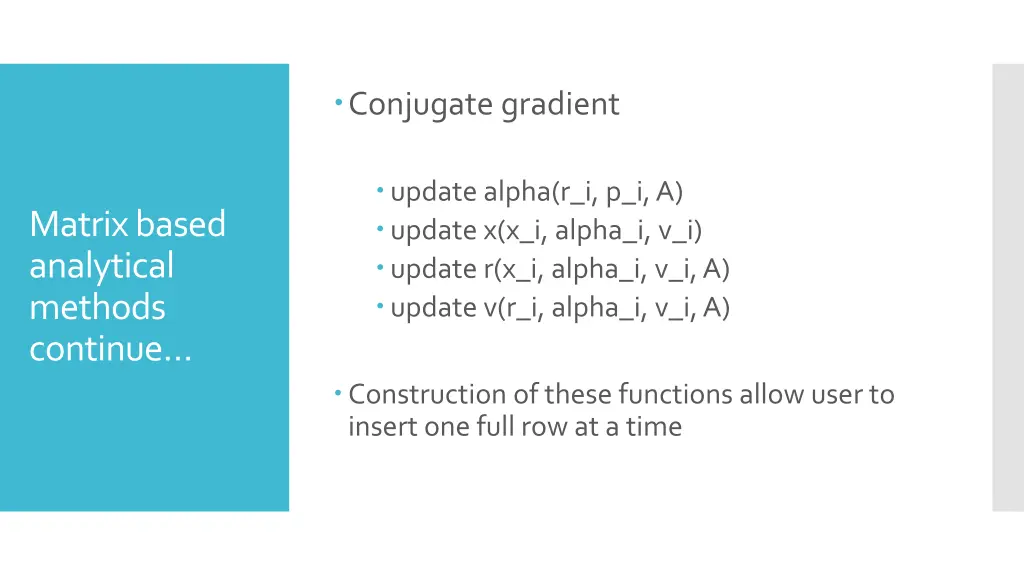 conjugate gradient