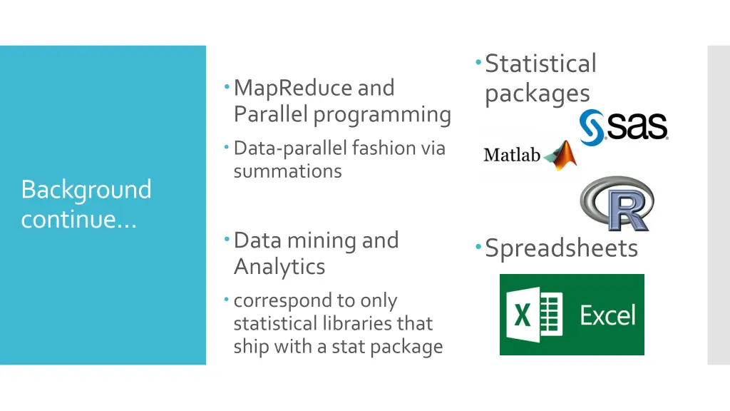 statistical packages