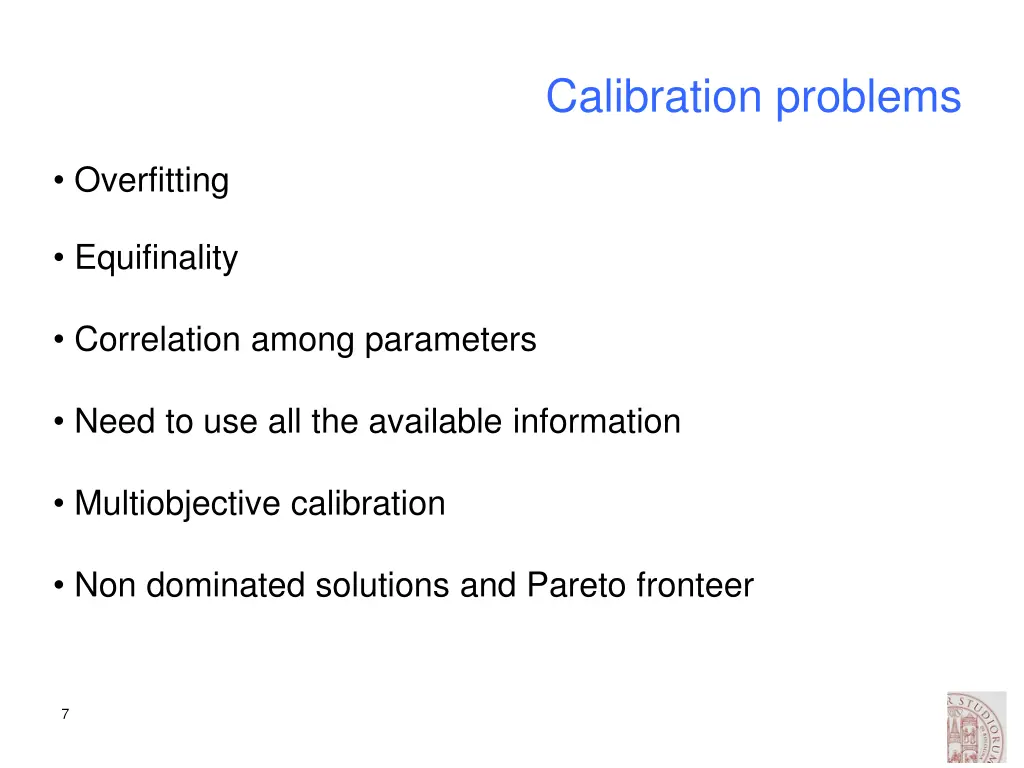 calibration problems