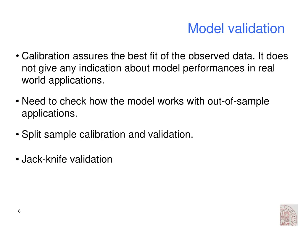 model validation