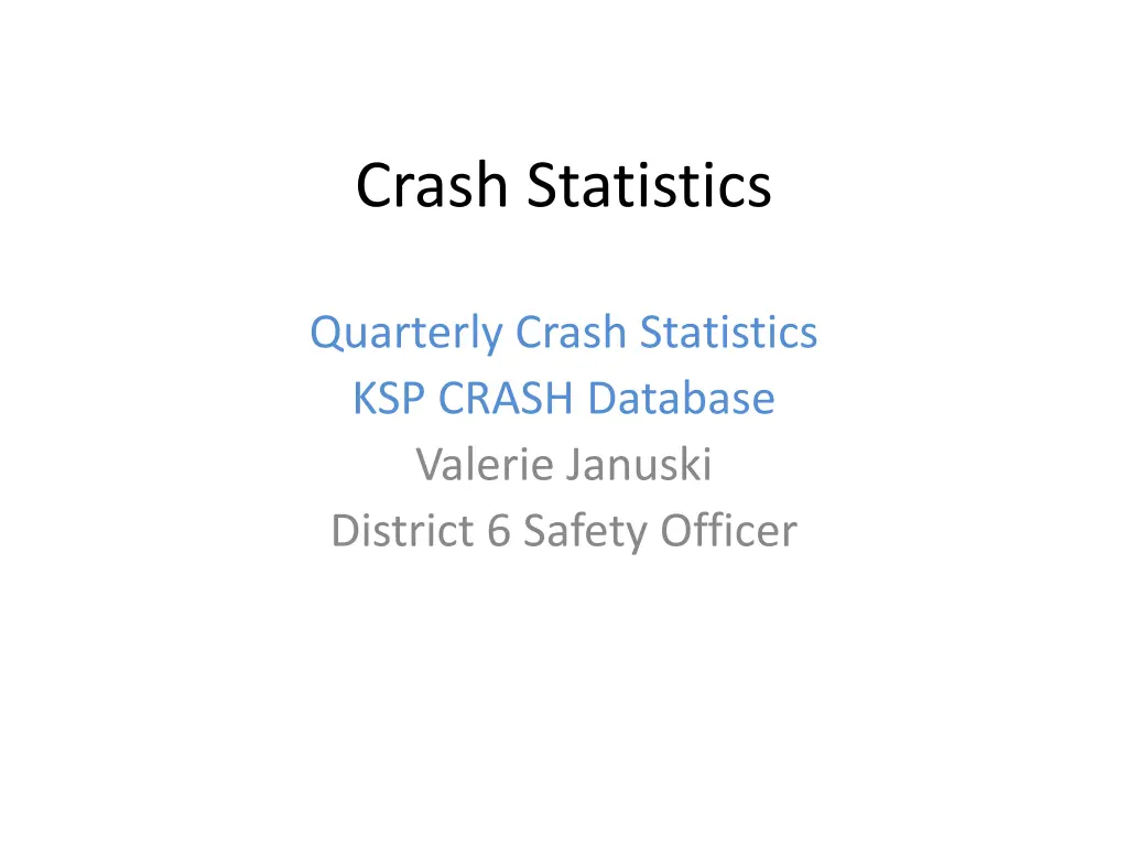 crash statistics