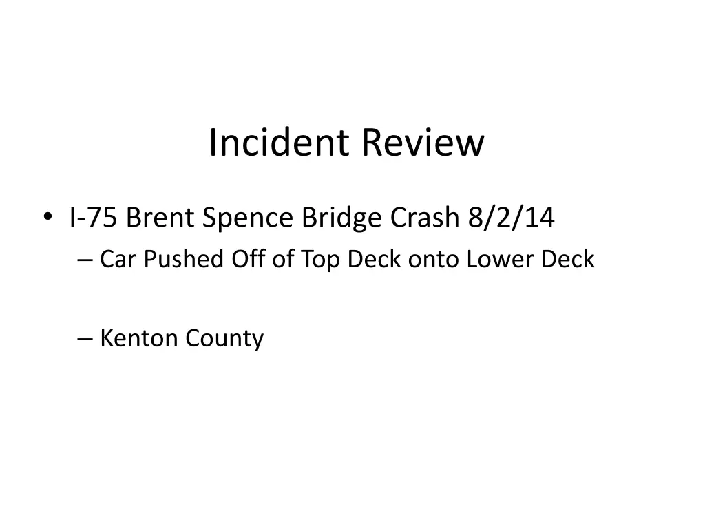 incident review