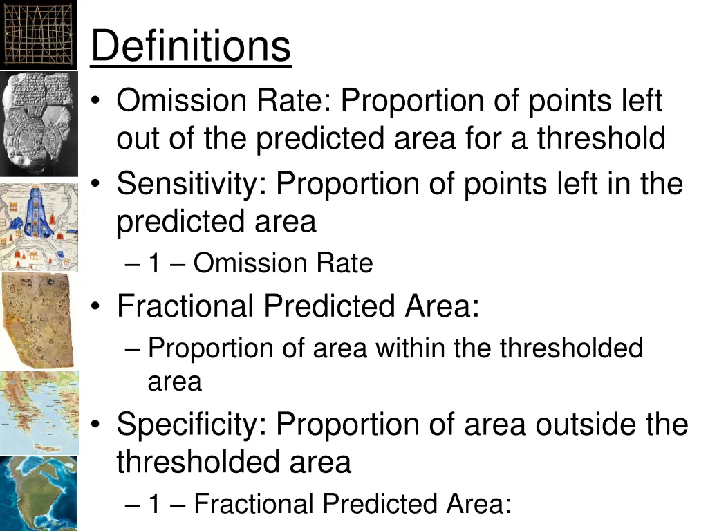 definitions omission rate proportion of points