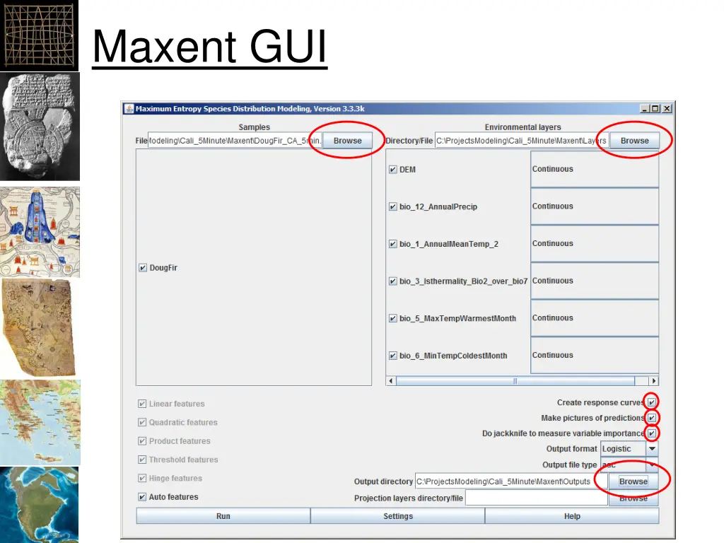 maxent gui