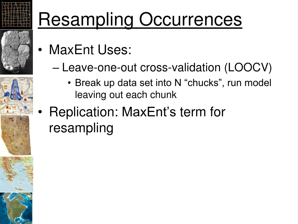 resampling occurrences