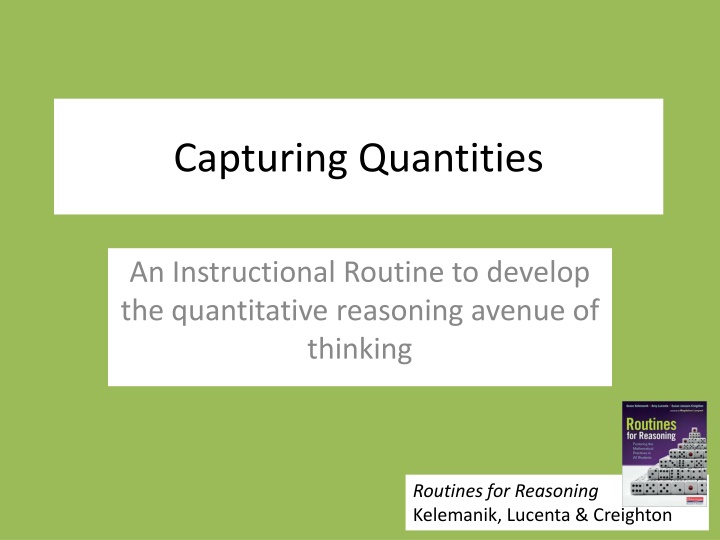 capturing quantities