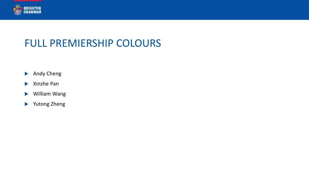 full premiership colours