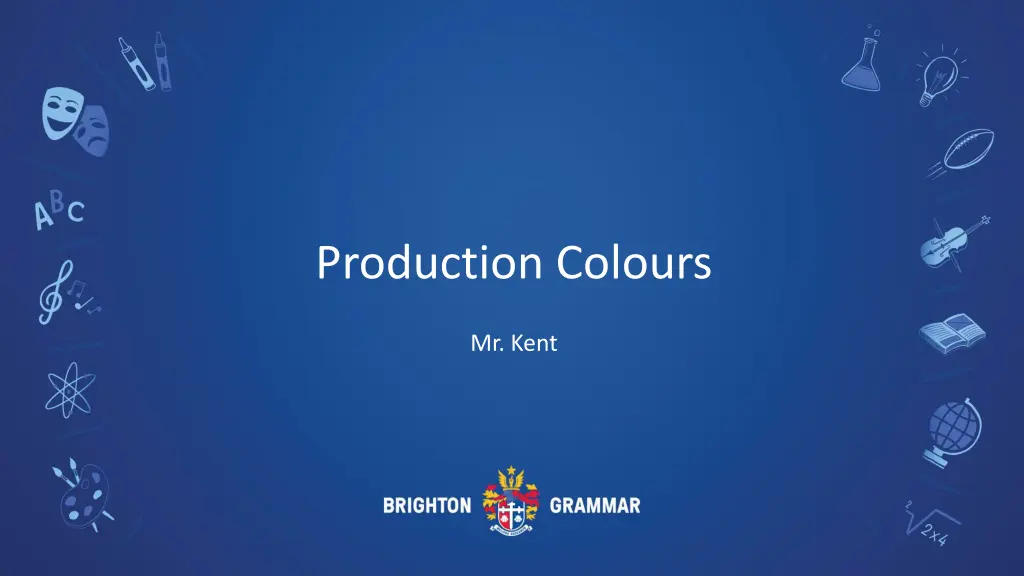 production colours