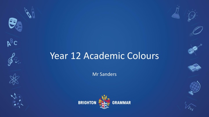 year 12 academic colours