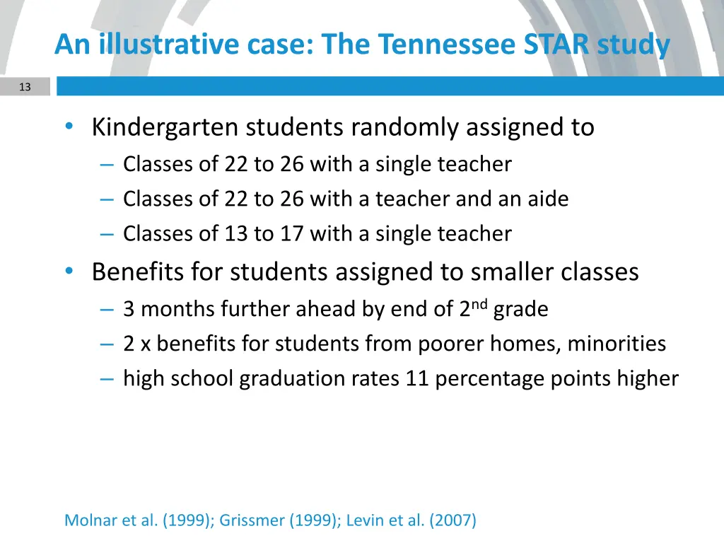 an illustrative case the tennessee star study